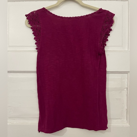 Ann Taylor LOFT Magenta Top Size XS - Picture 2 of 7